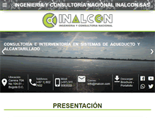 Tablet Screenshot of inalcon.com